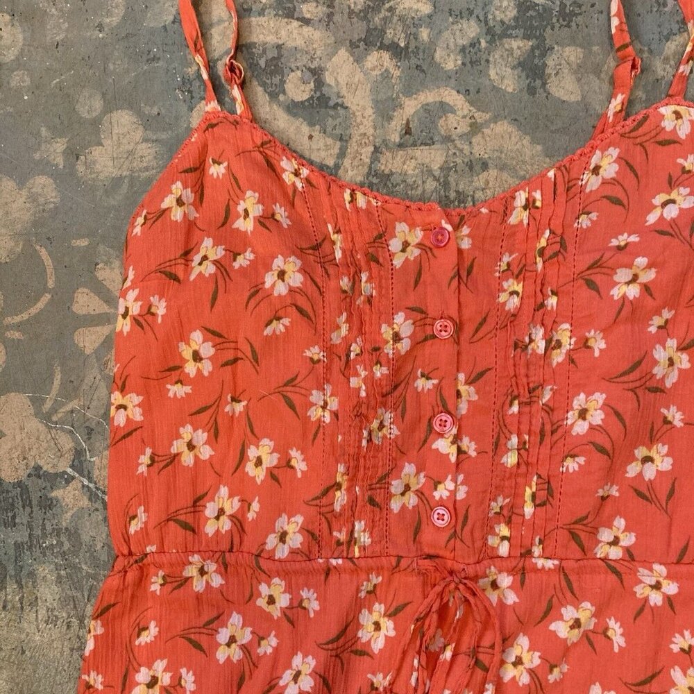 Old Navy Summer Sundress Cottagecore Floral Print Dress Spaghetti Straps Lined S - Picture 3 of 10
